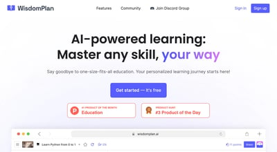 WisdomPlan: Your AI-Powered Learning Companion preview